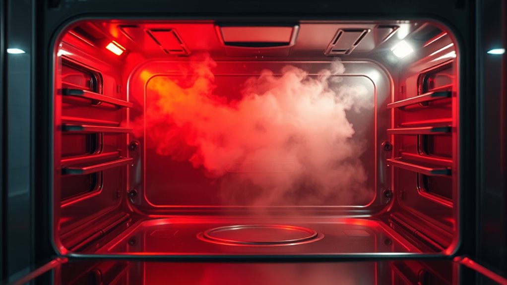 self cleaning oven precautions needed