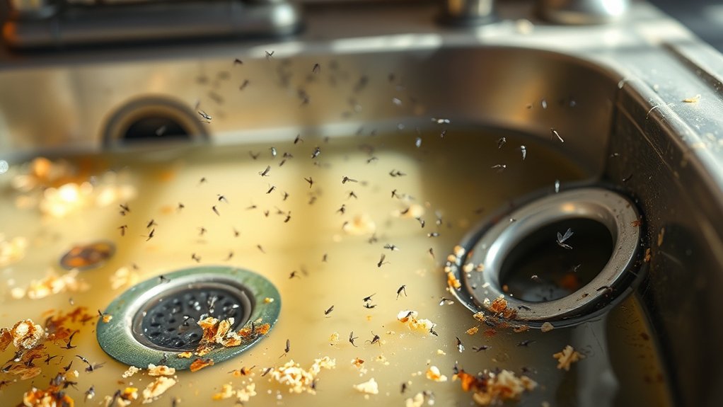 sinks attract breeding gnats