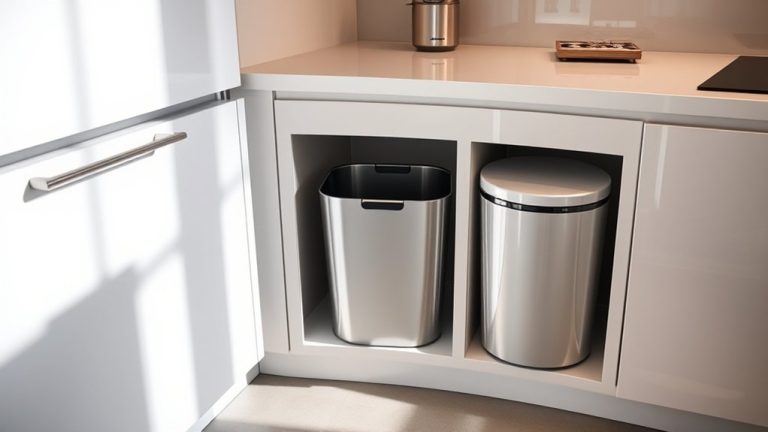 standard cabinet trash sizes