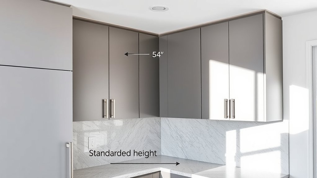 standard kitchen cabinet heights