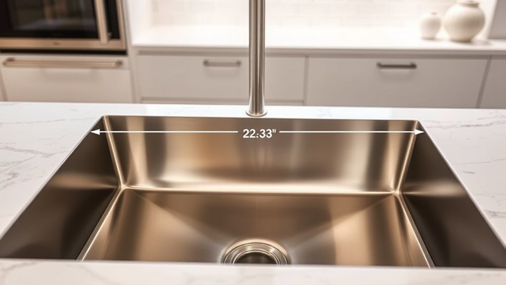 standard kitchen sink dimensions