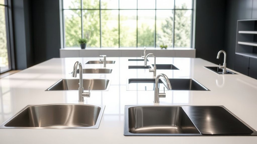 stylish affordable kitchen sinks