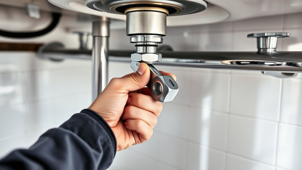 tighten sink faucet nut