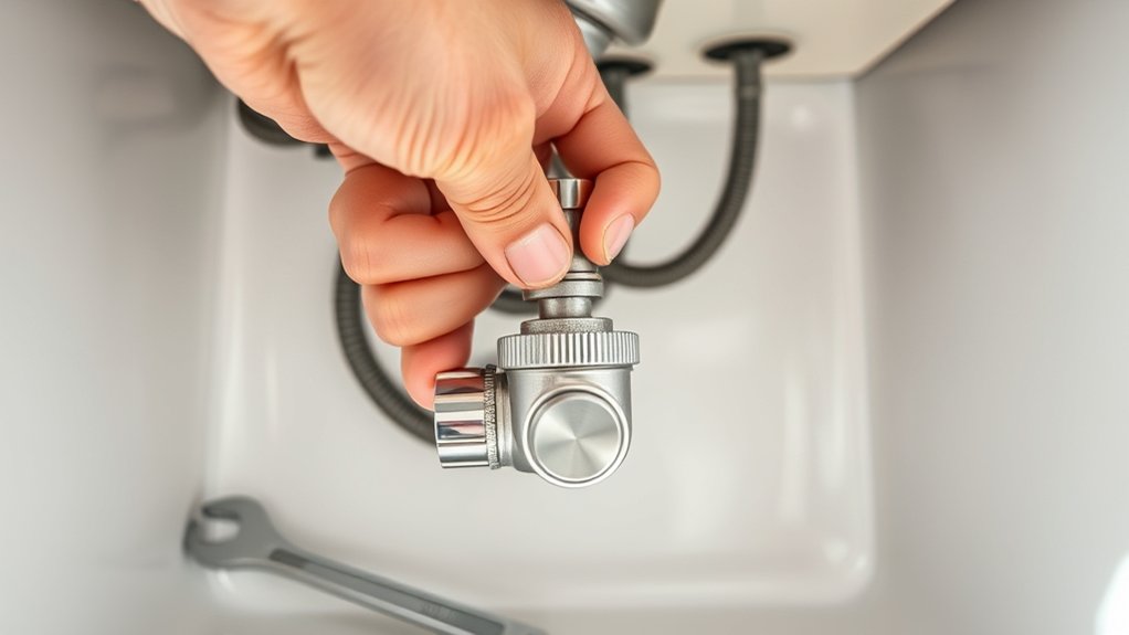 turn off sink water