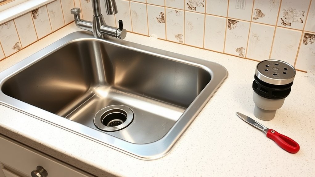 turn off water remove sink