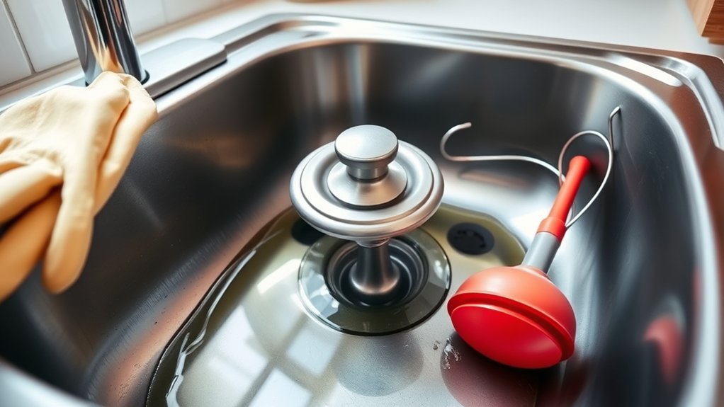 unclog sink without disposal