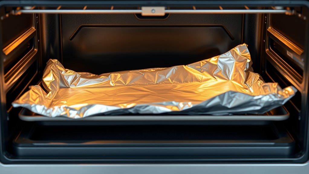 use foil safely in toaster