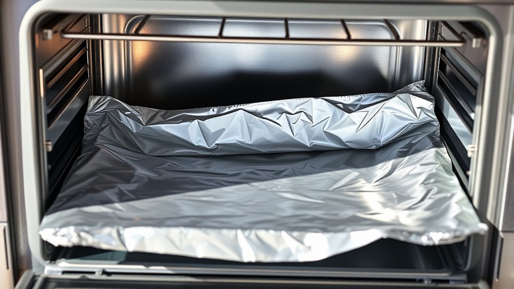 use heavy duty foil carefully