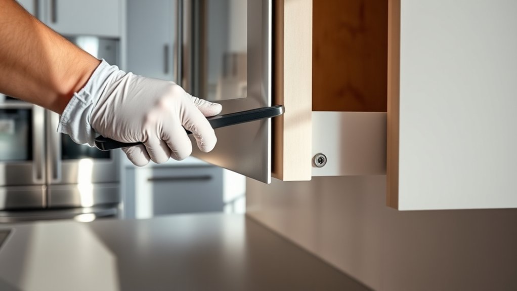 when to safely remove cabinets